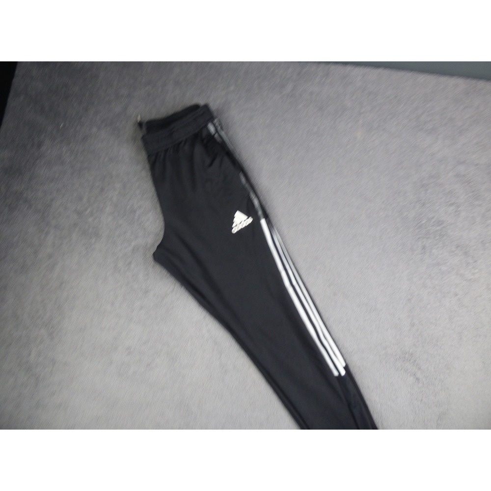 Adidas Mens Primegreen Tiro Track Pants Black White Stripe Joggers Small